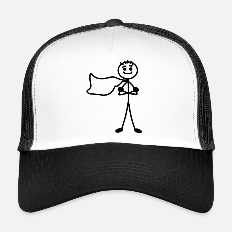 Super jung oder Mann und Umhang mit verschränkten Armen Trucker Cap