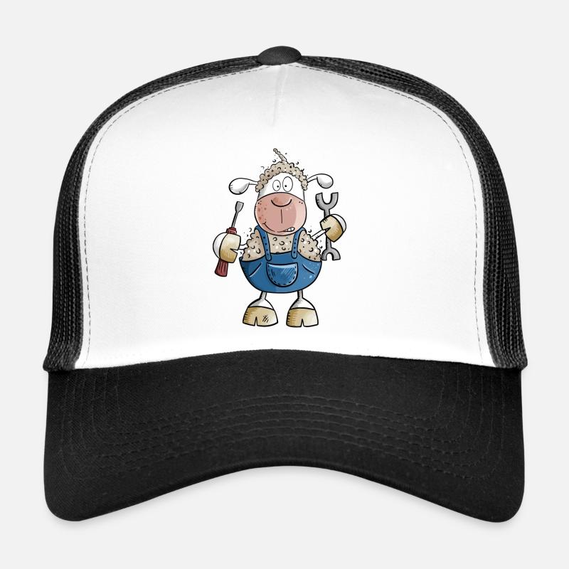 Mouton mécanicien avec jeu de mots I tournevis Casquette trucker 