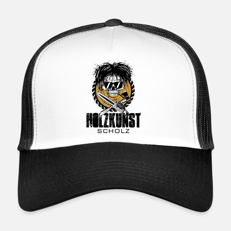 Holzkunst Scholz Offiziell - Trucker Cap - Weiß/Schwarz