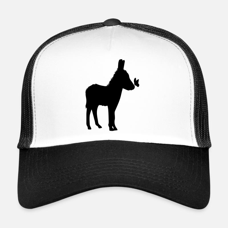 Donkey Esel - Trucker Cap - Weiß/Schwarz