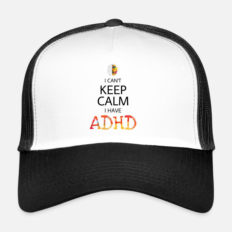 ADHD - Trucker Cap - white/black
