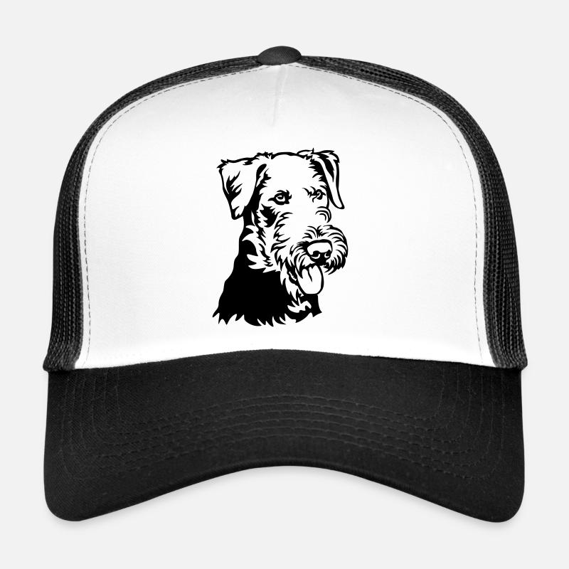 Airedale Terrier Kopf Trucker Cap