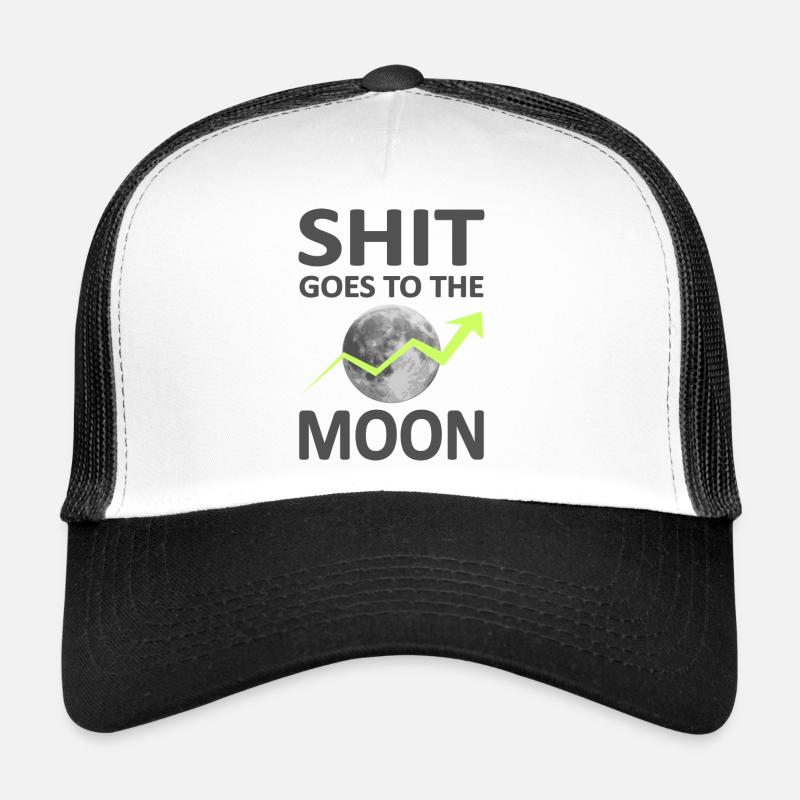 Shit goes to the Moon-Version 2-Satire 2022 Trucker Cap
