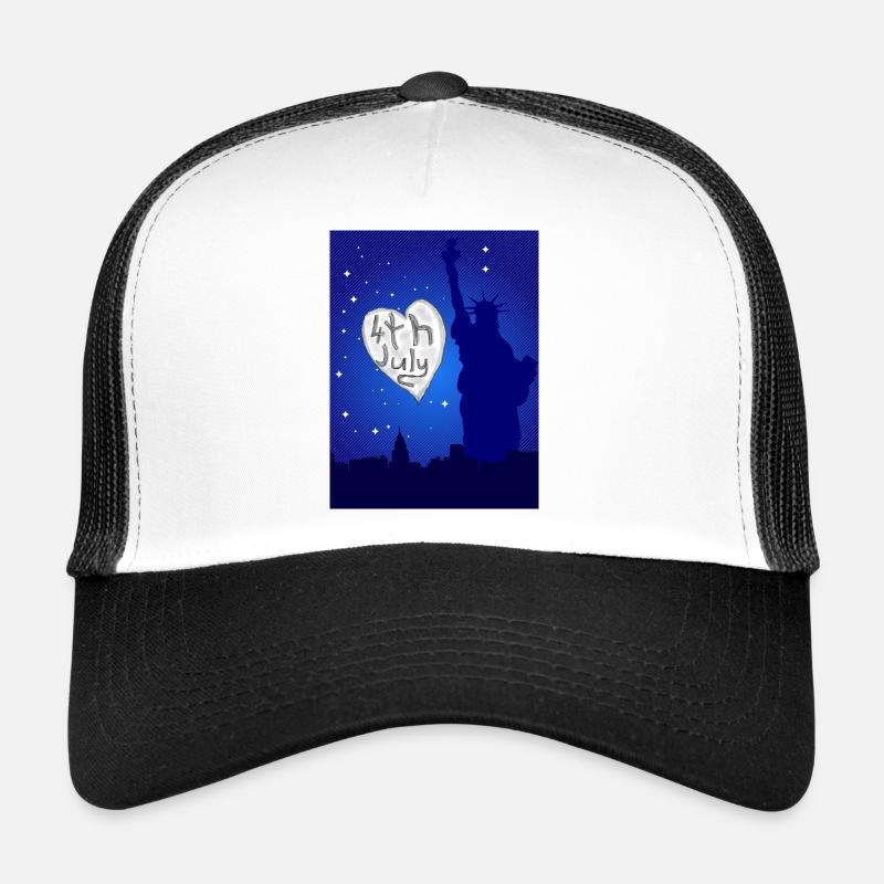 4 juillet Cœur Casquette trucker 