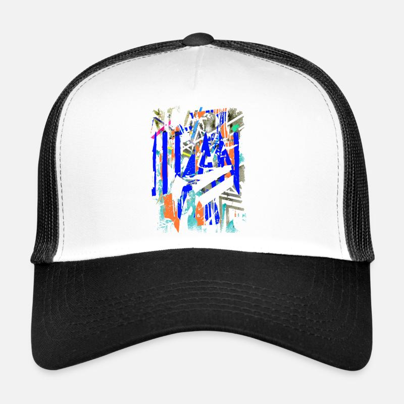 Streetart - Trucker Cap - Weiß/Schwarz