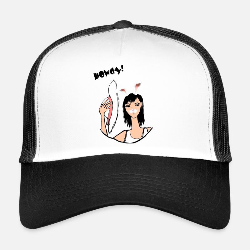 Hallo! - Trucker Cap - Weiß/Schwarz
