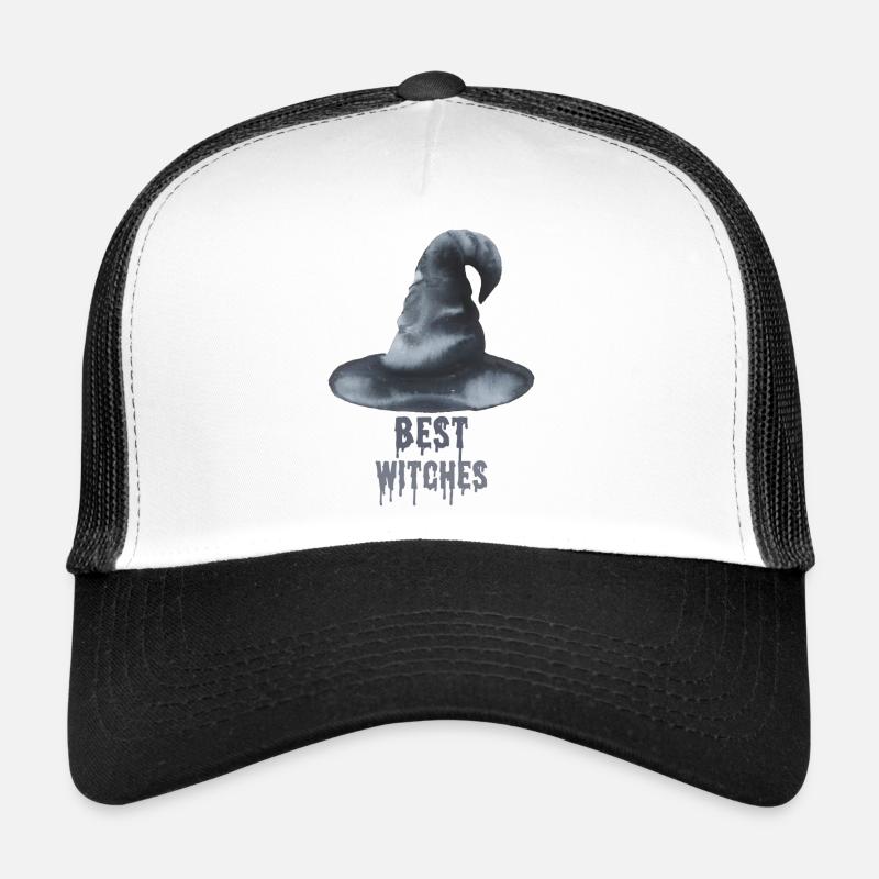 Witch - Trucker Cap - white/black