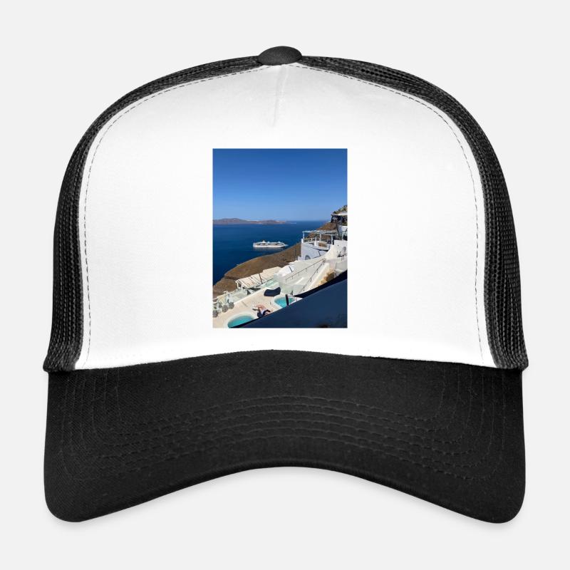 Vacances à Santorin Casquette trucker 