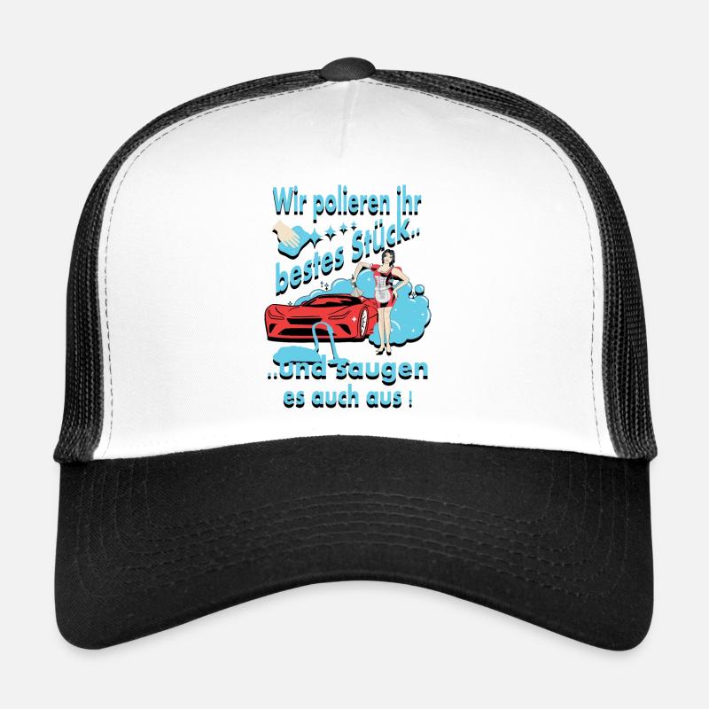 Car wash - Trucker Cap - white/black