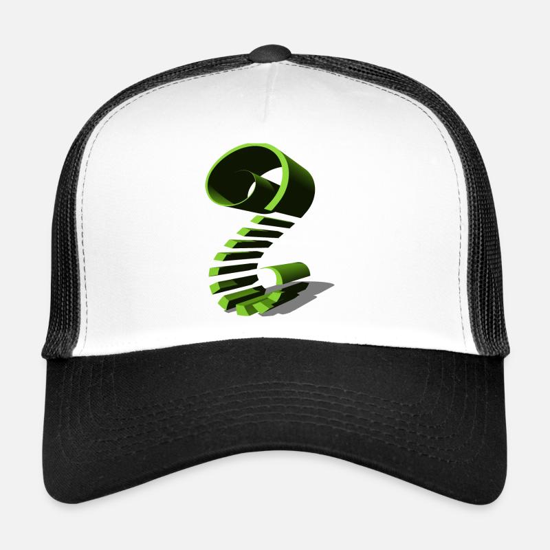 En forme de vert Casquette trucker 