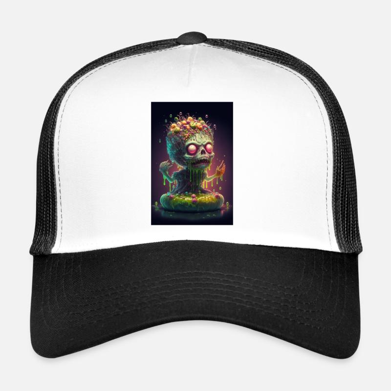 Zombie Gelée - Casquette trucker  - blanc/noir