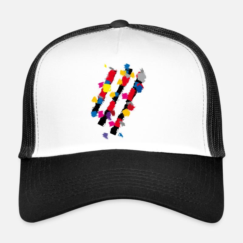 Abstrait - Art Stripe Decoration Casquette trucker 