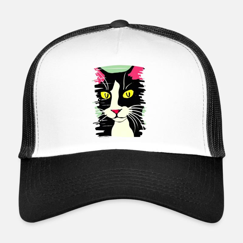 Cat Face 2 Trucker Cap
