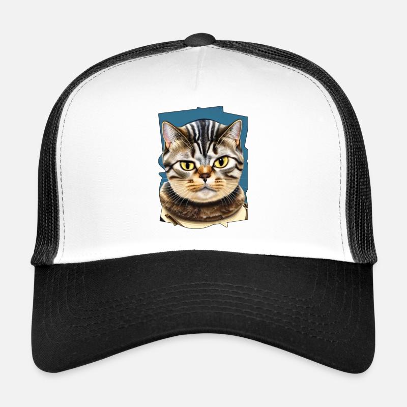 Visage de chat 10 Casquette trucker 