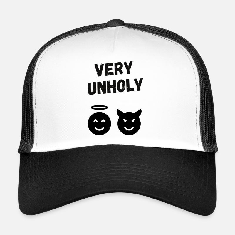 Very Unholy - Trucker Cap - Weiß/Schwarz