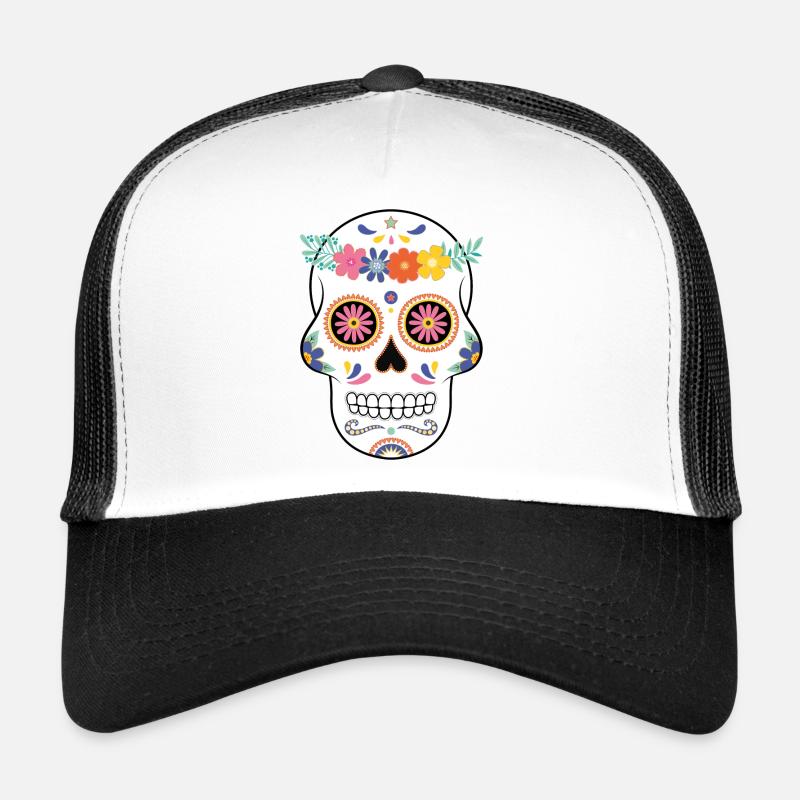 Día de los Muertos - Trucker Cap - Weiß/Schwarz