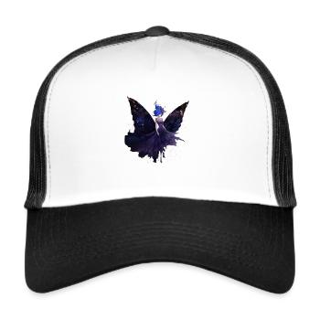 Elfe volant dans la poussière de fée - Casquette trucker  - blanc/noir - Devant
