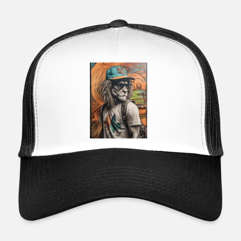 Tierischer Stil - Trucker Cap - Weiß/Schwarz