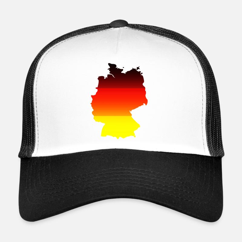 Abstrakte Farbgradient Karte Deutschland Trucker Cap