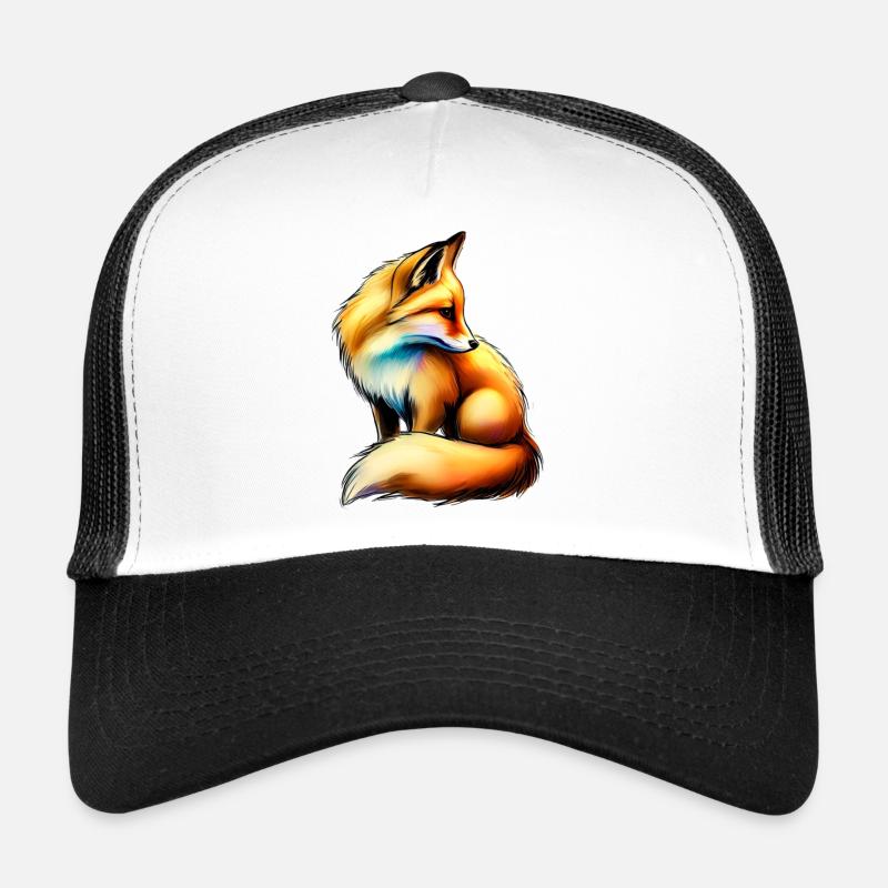 Rotfuchs - Trucker Cap - Weiß/Schwarz