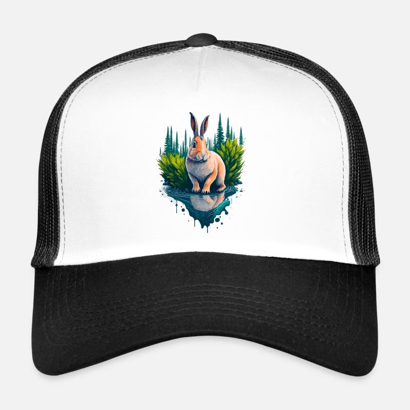 Schöne Illustration eines Kaninchens Trucker Cap