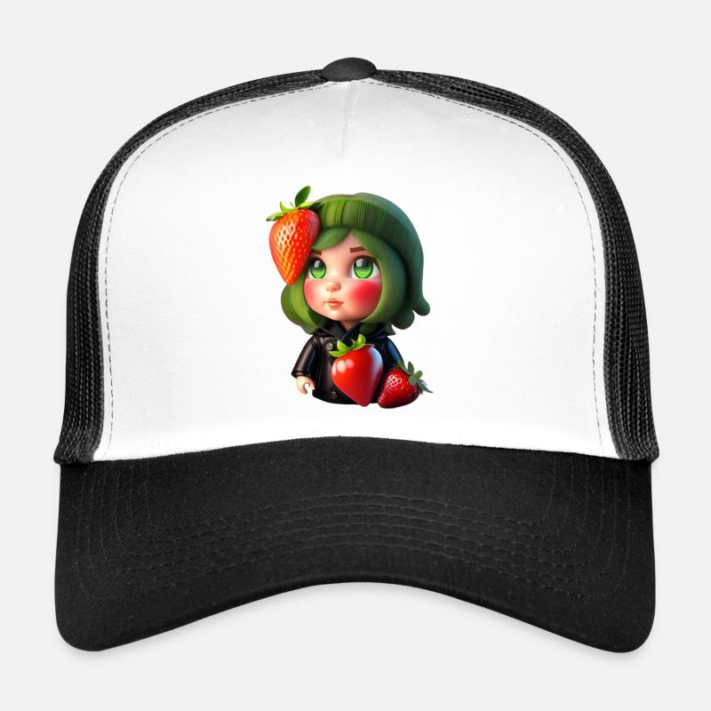 Doll with strawberries Trucker Cap