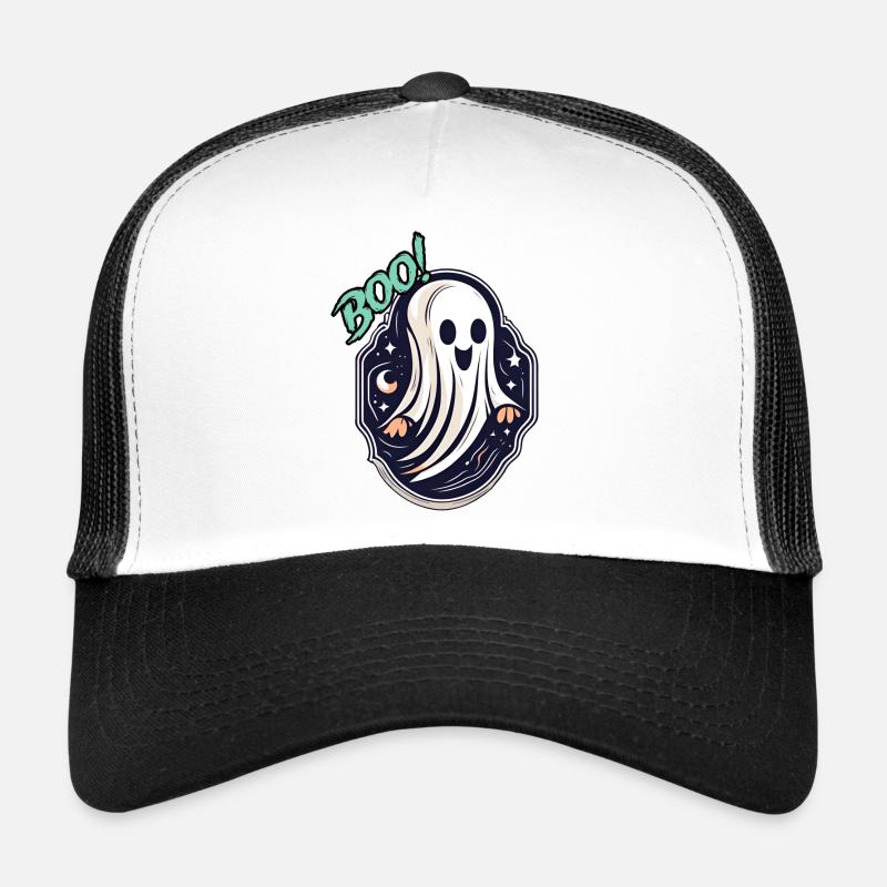 Ghost / Ghost / Halloween / Sheet / Boo / Spooky Trucker Cap