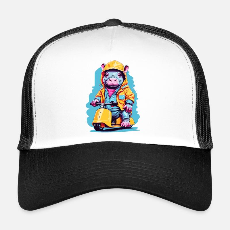 Hippopotame doux Casquette trucker 
