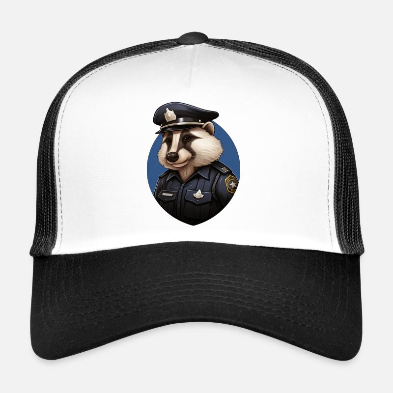 Police Badger Trucker Cap