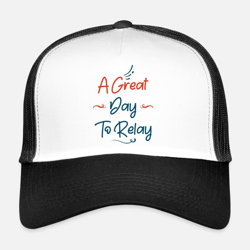 A Great day - Trucker Cap - white/black