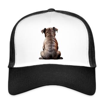 Staffordshire Bull Terrier - Trucker Cap - white/black - Front