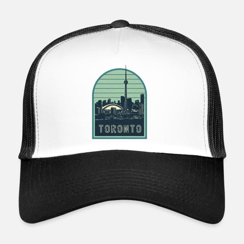 Insigne vintage de l’arc de la Skyline de Toronto Casquette trucker 