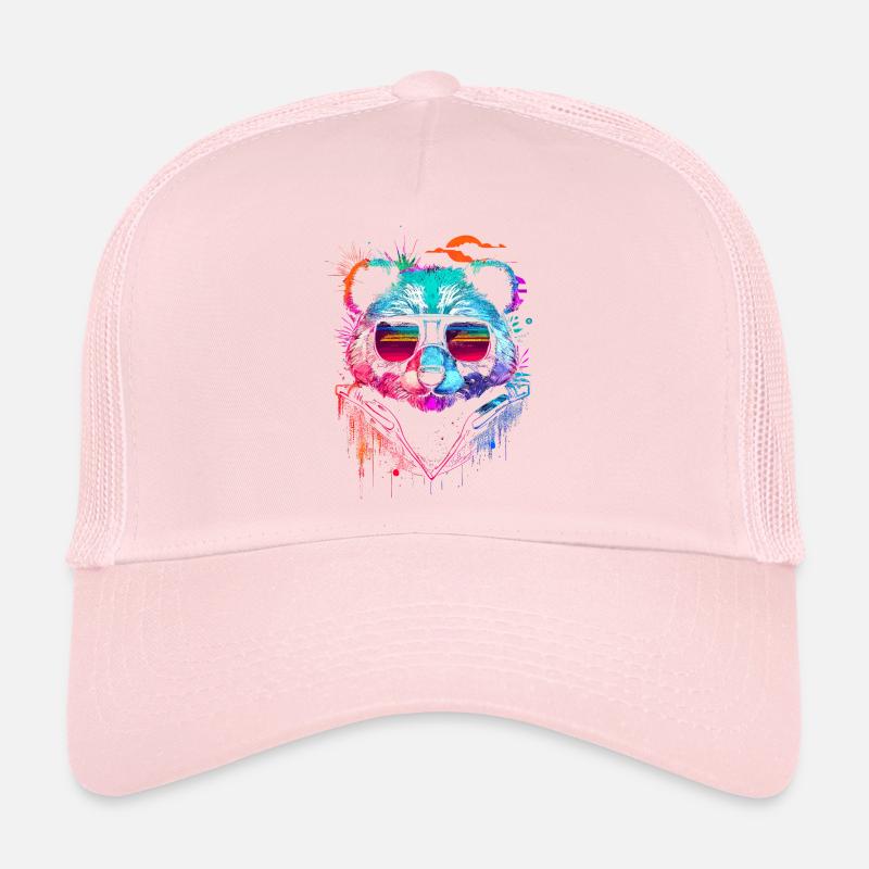 Hipster panda Trucker Cap