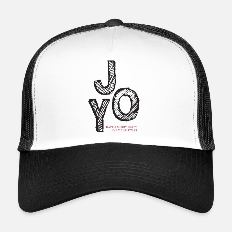 Letrage de la joie de Noël Casquette trucker 