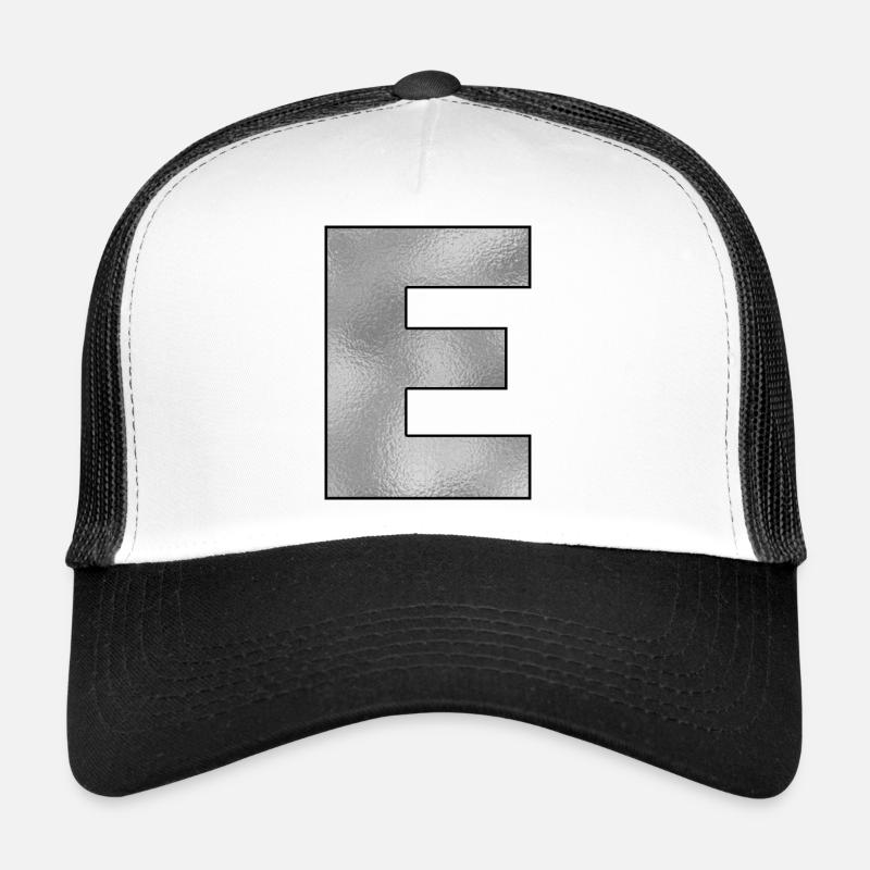Buchstabe E Silber Trucker Cap