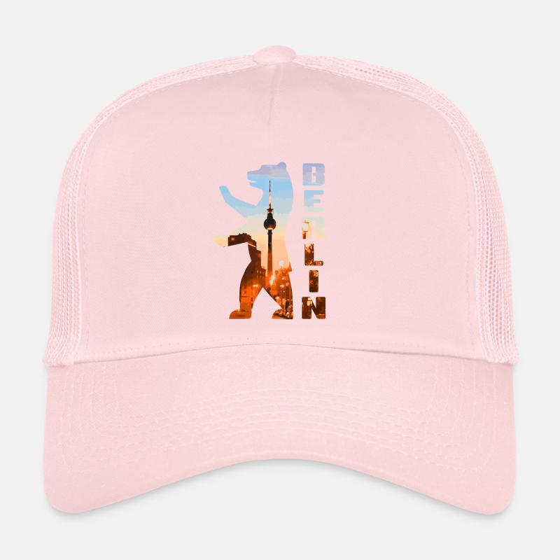 Silhouette d’ours de Berlin Casquette trucker 
