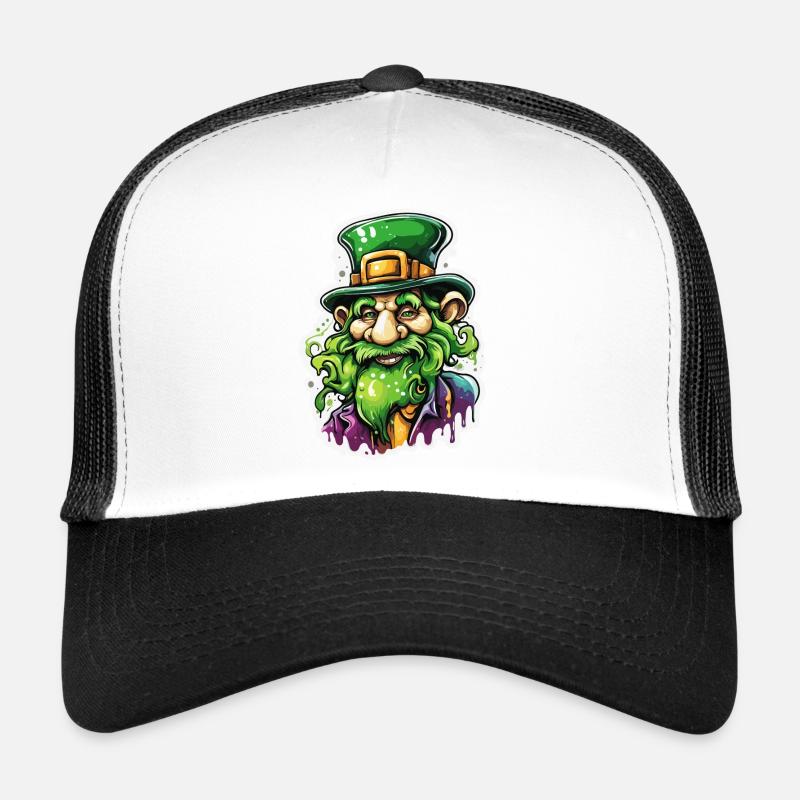 Leprechaun / Leprechaun / Vert / Gingembre / Irlande Casquette trucker 