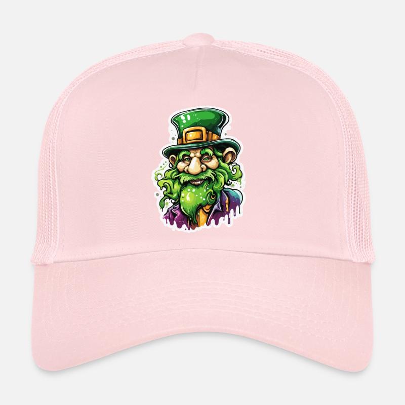 Leprechaun / Leprechaun / Vert / Gingembre / Irlande Casquette trucker 