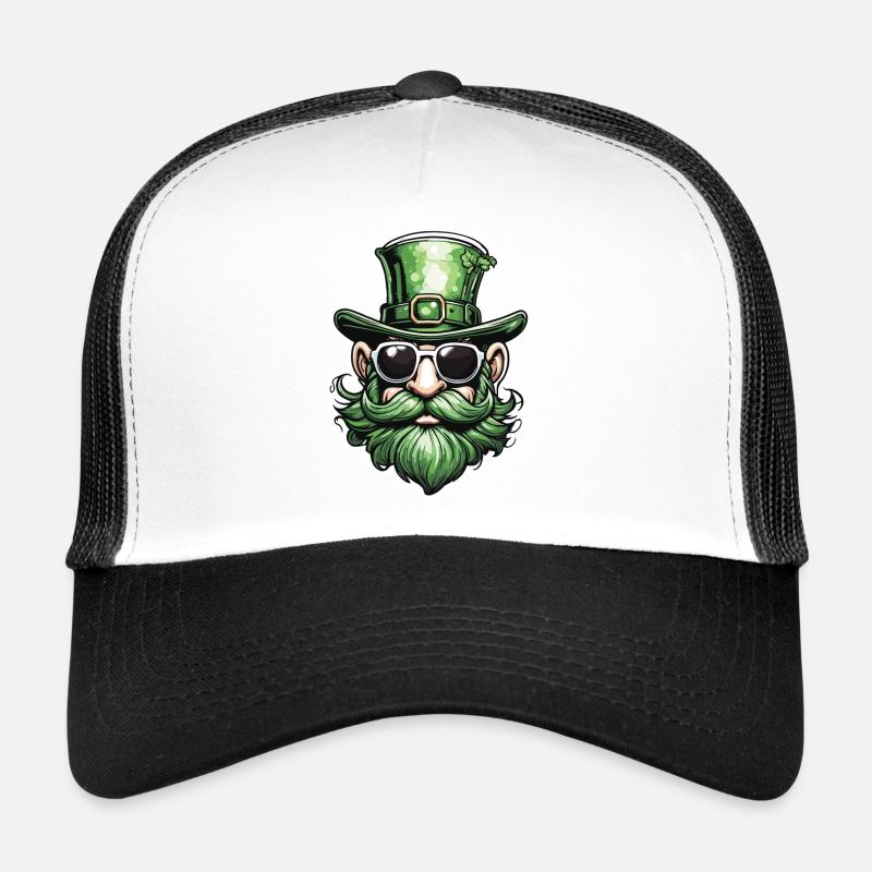 Leprechaun / Leprechaun / Vert / Gingembre / Irlande Casquette trucker 