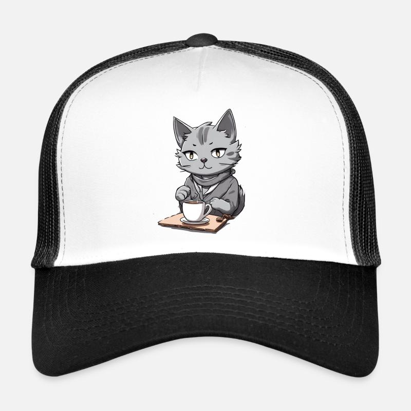 Cat Café Trucker Cap