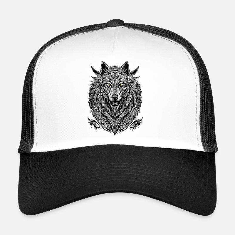 Loup blanc Casquette trucker 