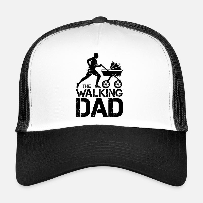 Le symbole de course à pied de papa marchant icône drôle Casquette trucker 