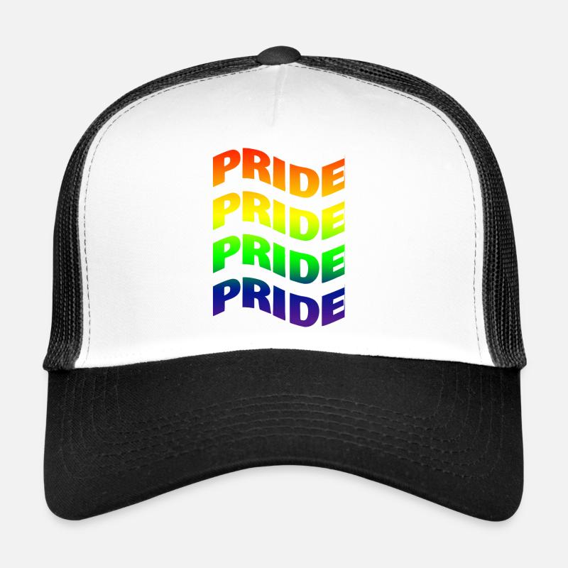 T-Shirt Gay Pride Wave Effect LGBT Geschenkidee Trucker Cap