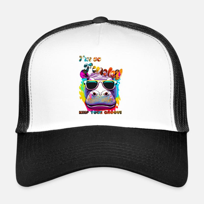 I'm so Funky. keep your groove. Hippopotame Casquette trucker 