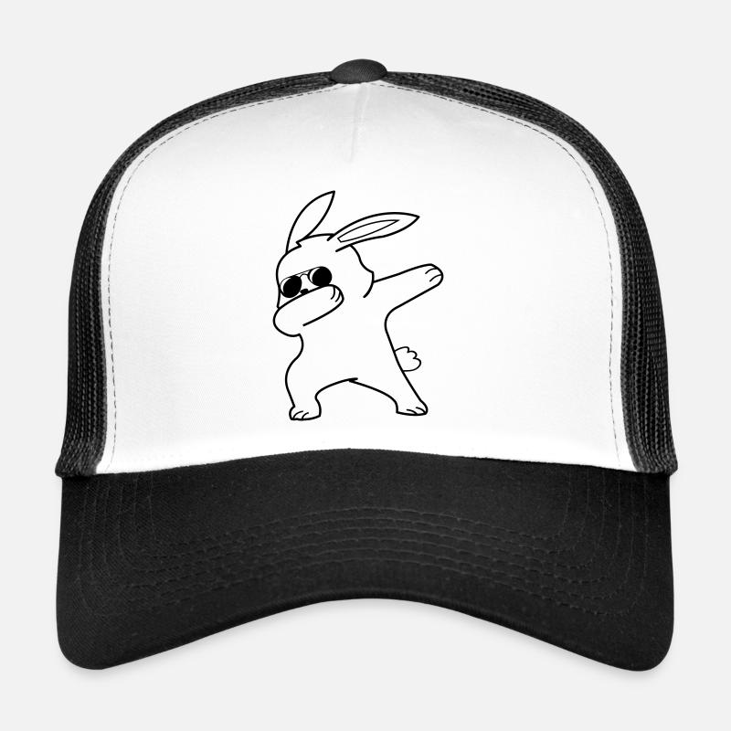 dabbing rabbit Trucker Cap