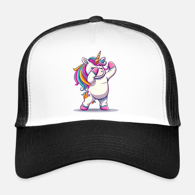 Licorne Rainbow Dab Casquette trucker 