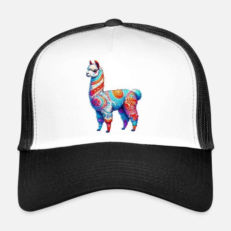 Alpaka - Trucker Cap - Weiß/Schwarz