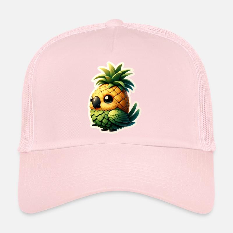 Mignon petit perroquet comme l’ananas Casquette trucker 
