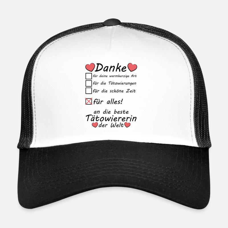 Danke beste Tätowiererin Dankeschön zum Abschied Trucker Cap
