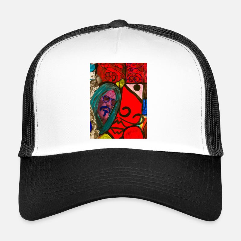 Un design astucieux - Casquette trucker  - blanc/noir